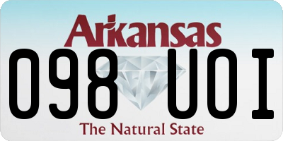 AR license plate 098UOI