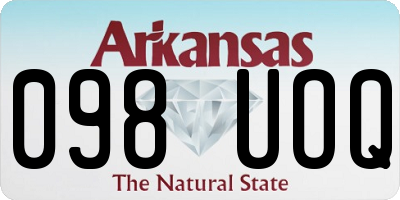 AR license plate 098UOQ