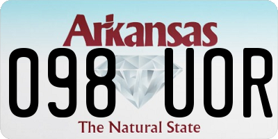 AR license plate 098UOR