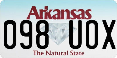 AR license plate 098UOX