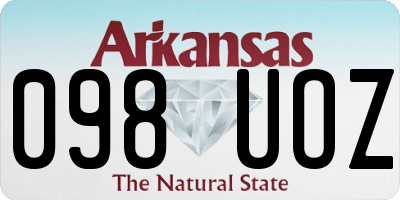 AR license plate 098UOZ