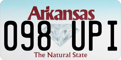 AR license plate 098UPI