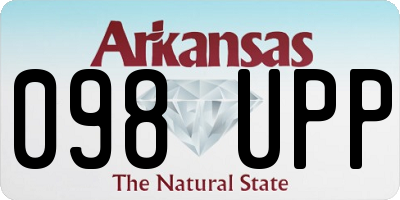 AR license plate 098UPP