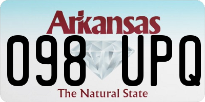AR license plate 098UPQ