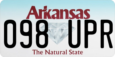 AR license plate 098UPR