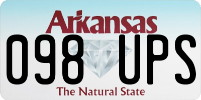 AR license plate 098UPS