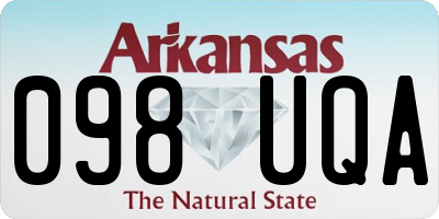 AR license plate 098UQA