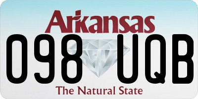 AR license plate 098UQB