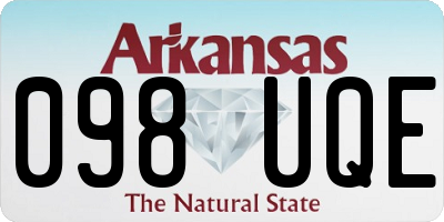 AR license plate 098UQE