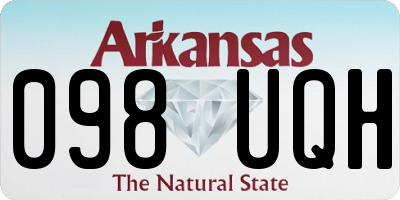 AR license plate 098UQH