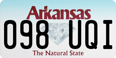 AR license plate 098UQI