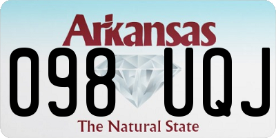 AR license plate 098UQJ