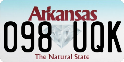 AR license plate 098UQK