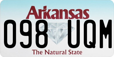 AR license plate 098UQM