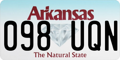 AR license plate 098UQN