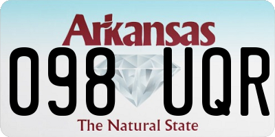 AR license plate 098UQR