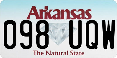 AR license plate 098UQW
