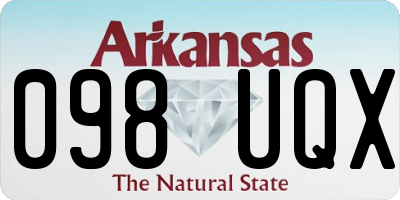 AR license plate 098UQX