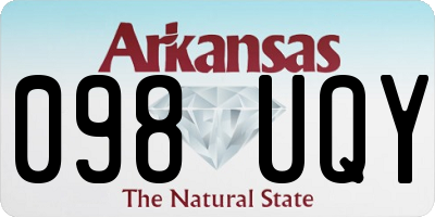 AR license plate 098UQY