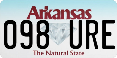 AR license plate 098URE