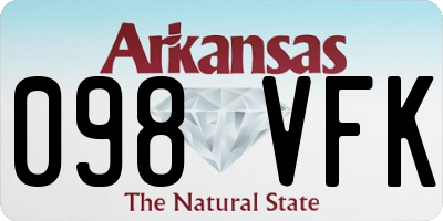 AR license plate 098VFK