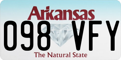AR license plate 098VFY