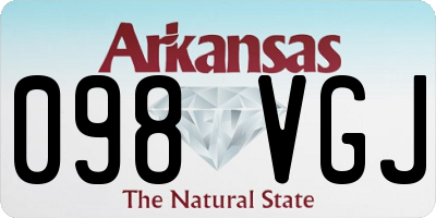 AR license plate 098VGJ