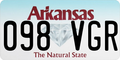 AR license plate 098VGR