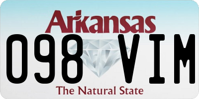 AR license plate 098VIM