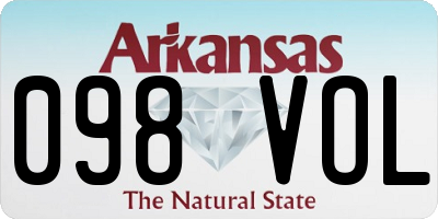 AR license plate 098VOL