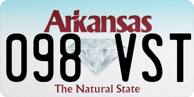 AR license plate 098VST