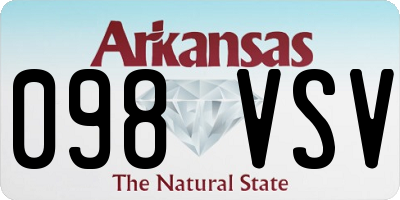 AR license plate 098VSV