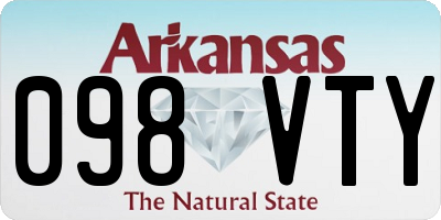 AR license plate 098VTY