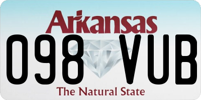 AR license plate 098VUB