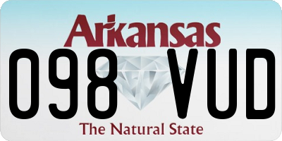 AR license plate 098VUD