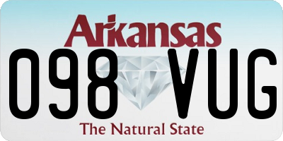 AR license plate 098VUG
