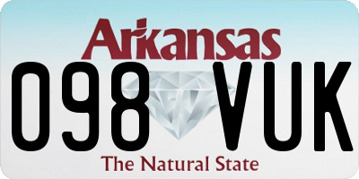 AR license plate 098VUK