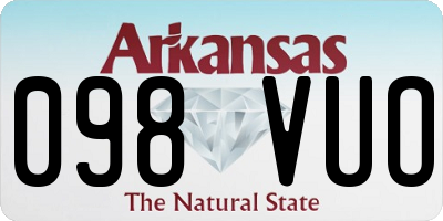 AR license plate 098VUO