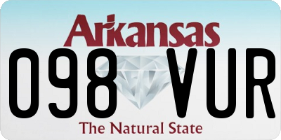 AR license plate 098VUR
