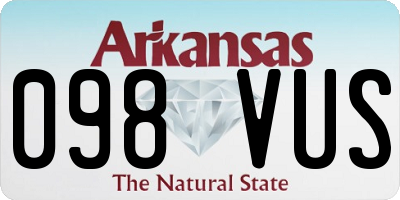 AR license plate 098VUS