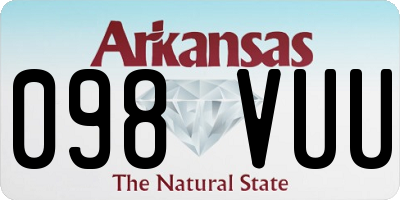 AR license plate 098VUU