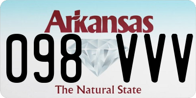 AR license plate 098VVV