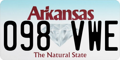 AR license plate 098VWE