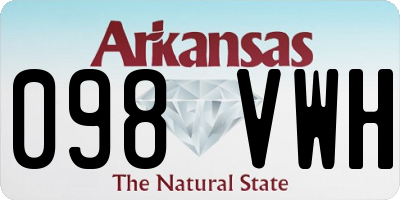 AR license plate 098VWH