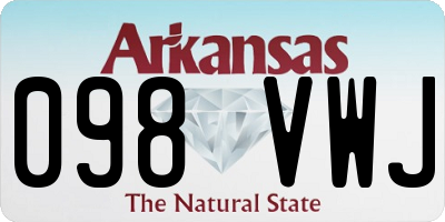 AR license plate 098VWJ