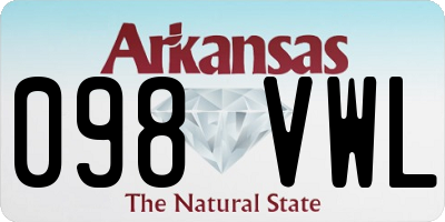AR license plate 098VWL