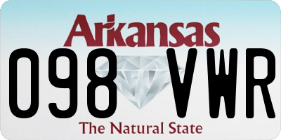 AR license plate 098VWR