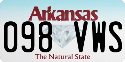 AR license plate 098VWS