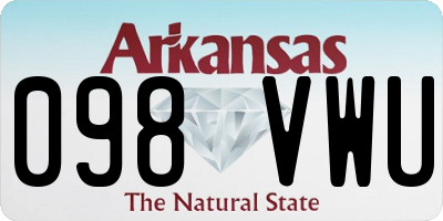 AR license plate 098VWU