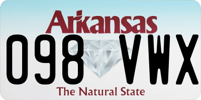 AR license plate 098VWX